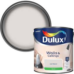 Dulux Just Walnut Silk Emulsion Paint Wall Paint, Ceiling Paint 2.5L