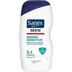 Sanex Men Sensitive Skin Body & Face Shower Gel 500ml
