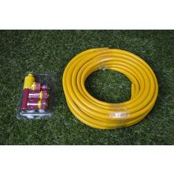 Kingfisher 15m Professional Gold Garden Hose Pipe & 4