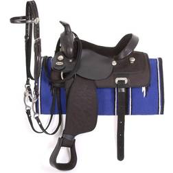 Tough-1 King Basic Synthetic Trail Saddle Package 16