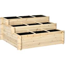 OutSunny 3 Tier Raised Garden Bed Planter Box