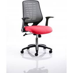 Dynamic Relay Task Operator Chair Bespoke Colour Silver Back Bergamot Cherry