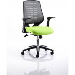 Dynamic Relay Task Operator Chair Bespoke Colour Silver Back Lime