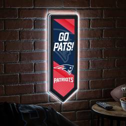 Evergreen New England Patriots LED Lighted Wall Sign Wall Decor