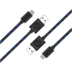 Stealth C10 PS4 Twin Play & Charge Cables 2x3m