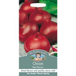 Mr Fothergills Vegetable Seeds Onion Red Great