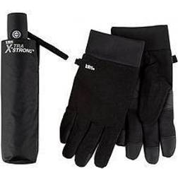 Totes Xtra Strong Umbrella &Amp; Technical Gloves Set