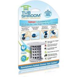 TubShroom Tub Hair Catcher Drain Protector, Fits 1.5"-1.75" Gray
