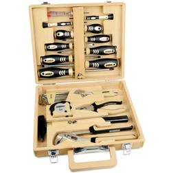 Brüder Mannesmann Tool Set Bamboo Case Repair Work Hand Tool Tool Kit