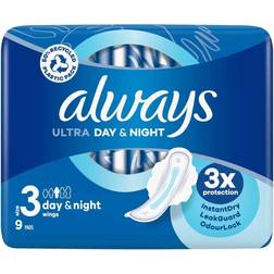 Always Ultra Day & Night with Wings Size 3 10-pack