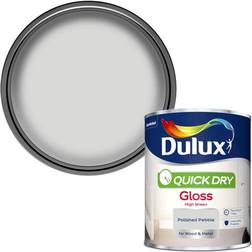 Dulux Quick Dry Gloss Paint Metal Paint White 0.75L