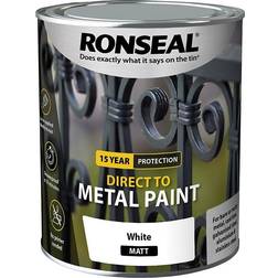 Ronseal Direct to Metal Paint Wood Paint White 0.75L