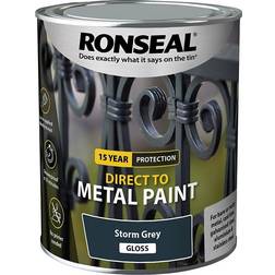 Ronseal Direct to Metal Paint - Storm Wood Paint Grey 0.75L