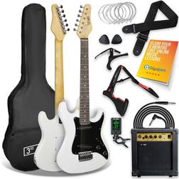 Very 3Rd Avenue 3/4 Size Electric Guitar Pack White