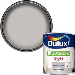 Dulux Quick Drying Gloss 750ml Perfectly Taupe Metal Paint 0.75L