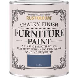 Rust-Oleum Chalky Finish Paint 750Ml &Ndash; Ink Metal Paint Blue 0.75L