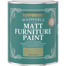 Rust-Oleum Matt Paint Familiar Ground 750Ml Metal Paint Green 0.75L