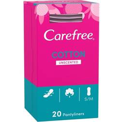 Carefree Cotton Breathable Pantyliners Single Wrapped