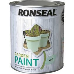 Ronseal 38267 Garden Paint Mint Wood Paint, Metal Paint 0.75L