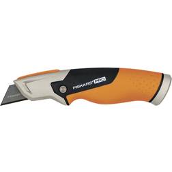 Fiskars Pro 7.25 in. Fixed Blade Pro Utility Knife Black/Orange/Silver