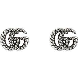 Gucci GG Marmont Stud Earrings - Silver