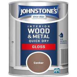 Johnstones Interior Wood Metal Quick Dry Gloss Paint Wood Paint, Metal Paint 0.75L