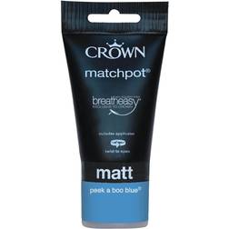 Crown Matt Breatheasy Feature Tester Wall Paint, Ceiling Paint Blue