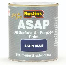 Rustins All Surface All Purpose ASAP Blue Wood Paint Blue