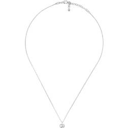 Gucci Running Pendant Necklace - Silver/Diamond