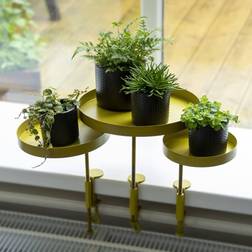 Esschert Design Plant Tray with Clamp Round Gold S Tray