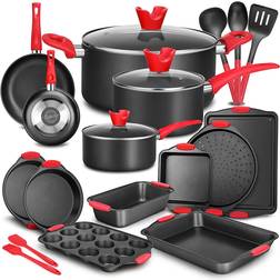 NutriChef - Cookware Set with lid 21 Parts