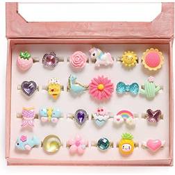 Girl Pretend Play and Dress Up Rings in Box
