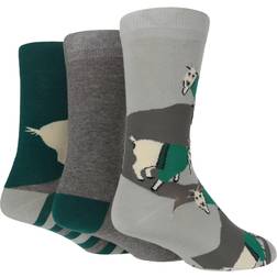 Wildfeet 3Pk Jacquard Socks For Ladies Horse