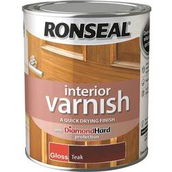 Ronseal 36851 Interior Varnish Quick Dry Woodstain, Wood Protection