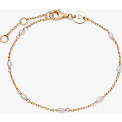 Daisy Seed Chain Bracelet - Gold/Pearls