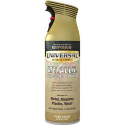 Rust-Oleum AE0160013E8 Universal All Surface Pure Gold Metallic Metal Paint Gold 0.4L