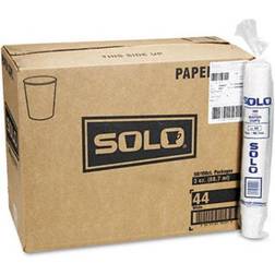 Solo 44CT White Paper Water Cups Three Ounces 50 Bags of 100 Per Carton