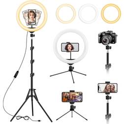 Lipety LED Ring Light with Dual Stand 13"