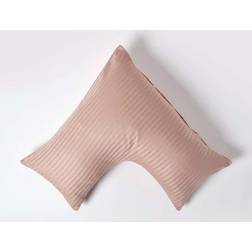 Homescapes Taupe Egyptian Super Soft V Shaped Thread Count Pillow Case Beige