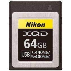Nikon XQD Memory Card, up to 440 MB/s Read Speed, 64GB