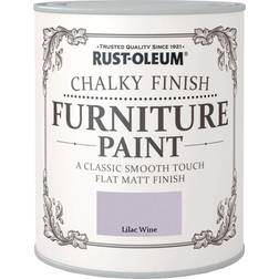 Rust-Oleum Chalky Paint Lilac Wine Wood Paint Purple 0.75L