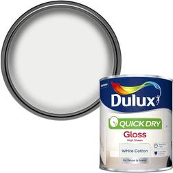 Dulux Quick Dry Gloss Paint Wood Paint White 0.75L