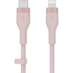 Belkin CHARGE USB-C to LTG Silicone, Pink 2m