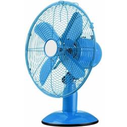 Premier Housewares Blue Desk Fan