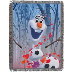 Frozen 2 In The Leaves Woven Tapestry Throw Blanket 48 x 60
