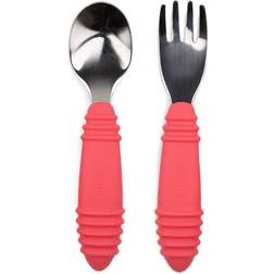 Bumkins Spoon & Fork Red 1 Set