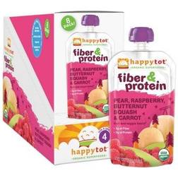 Happy Baby Fiber & Protein Organic Toddler Food Pear Raspberry Butternut