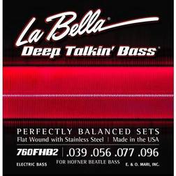 La Bella 760FHB2 Beatle Bass Flatwound Bass Strings Light