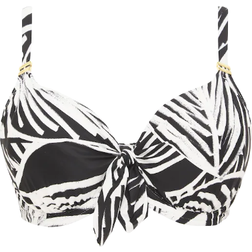 Panache Seychelles Mock Tie Bikini Top - Mono Print