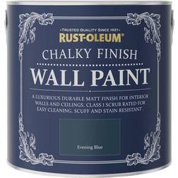 Rust-Oleum Chalky Finish 2.5-Litre Wall Paint, Wood Paint Blue